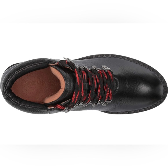 NIB 7.5 Black Gentle Souls Kenneth Cole Brooklyn Lace Up Ankle Boot - Picture 9 of 14